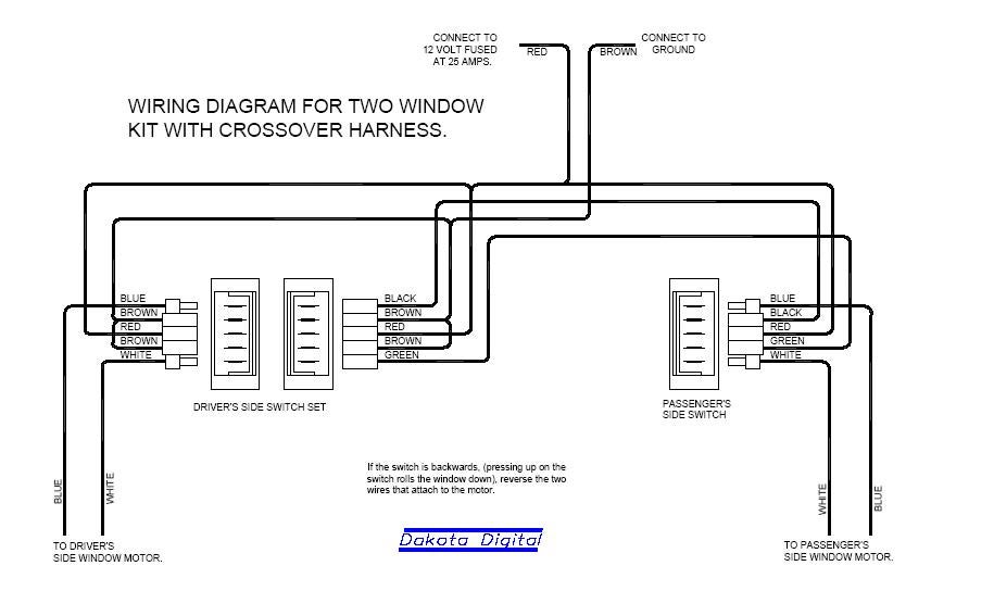 Schematic 5 Pin Power Window Switch Wiring Diagram from www.hotrodders.com